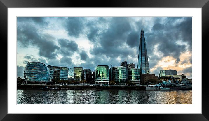  Along the river Framed Mounted Print by Philip Male