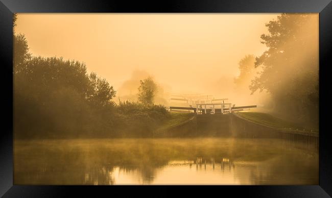 A Misty start Framed Print by Philip Male