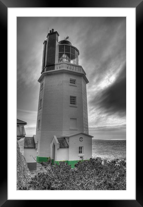 Zone Point Lighthouse Framed Mounted Print by Andrew Driver