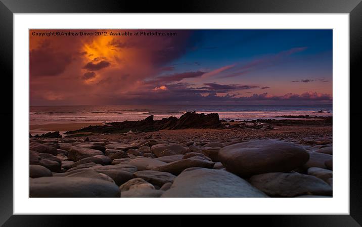 Beautiful Sky 2 Framed Mounted Print by Andrew Driver