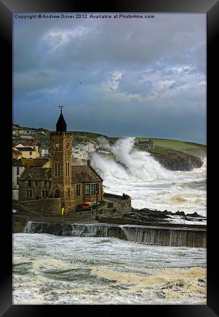 Stormy summer Framed Print by Andrew Driver