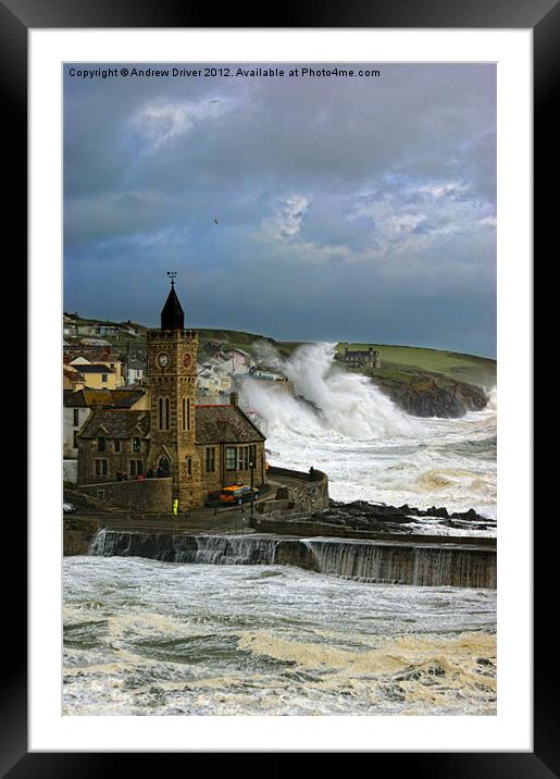 Stormy summer Framed Mounted Print by Andrew Driver