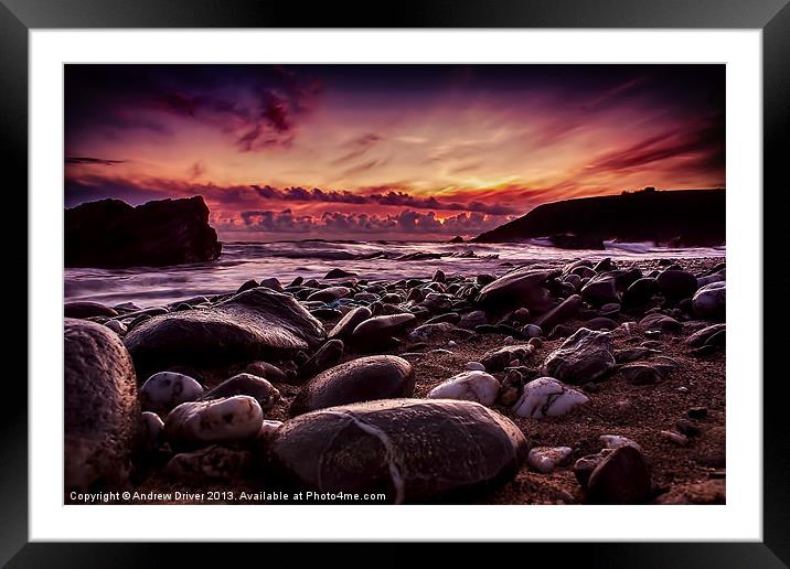 Sunset at Dollar Framed Mounted Print by Andrew Driver