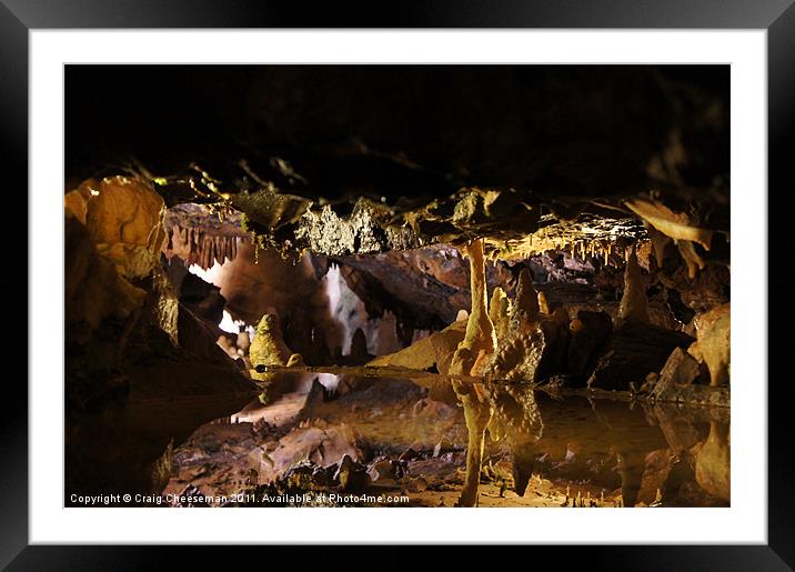Cave Framed Mounted Print by Craig Cheeseman