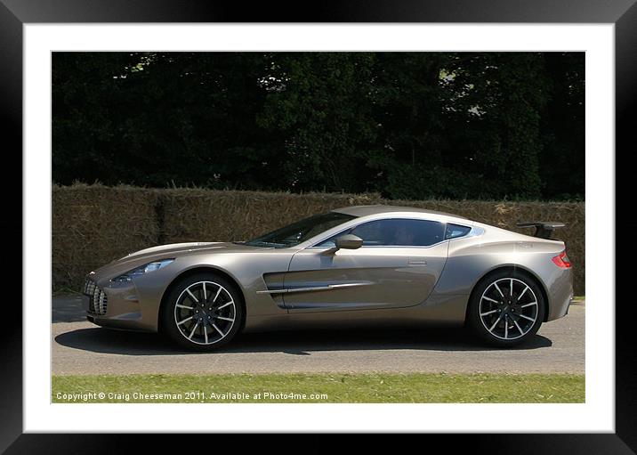 Aston Martin one-77 Framed Mounted Print by Craig Cheeseman