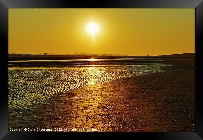 Sunset Framed Print by Craig Cheeseman