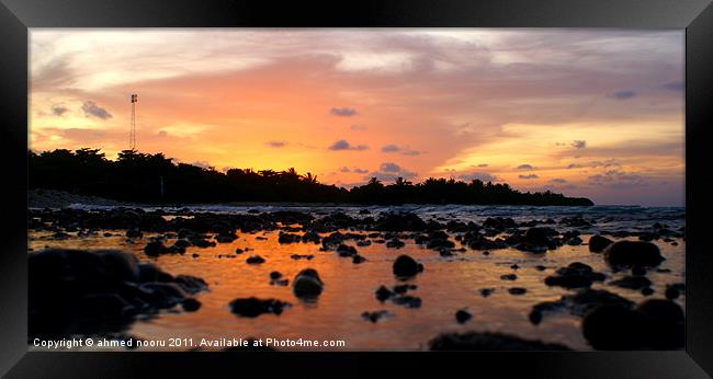 Sunset Framed Print by David Maldives