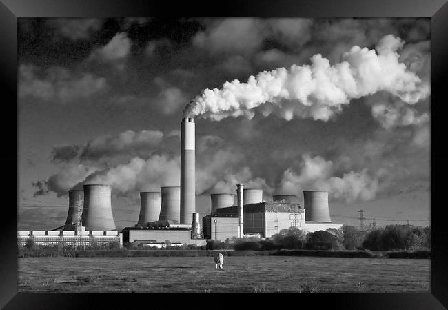  Coal Power Framed Print by Alan Kirkby