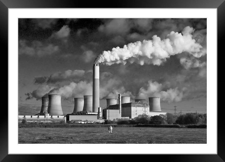  Coal Power Framed Mounted Print by Alan Kirkby