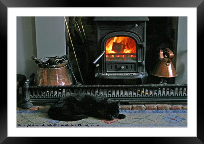 HOME COMFORTS Framed Mounted Print by malcolm fish