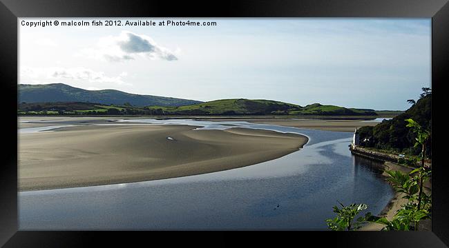Tide Out. Framed Print by malcolm fish