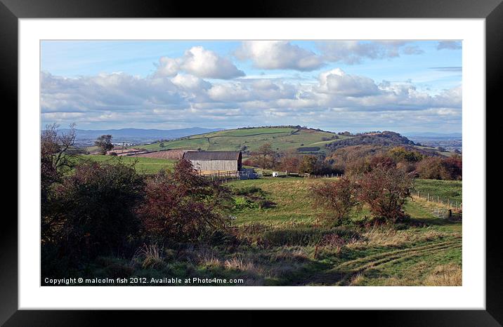 The Barn. Framed Mounted Print by malcolm fish