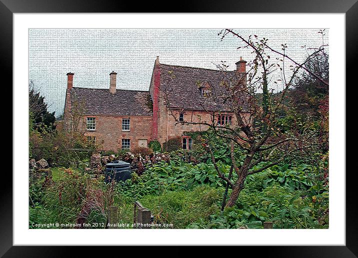 14TH CENTURY MANOR HOUSE Framed Mounted Print by malcolm fish