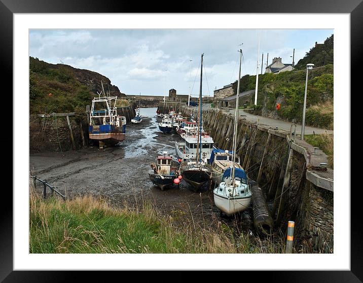 Amlwch Port Anglesey Framed Mounted Print by malcolm fish