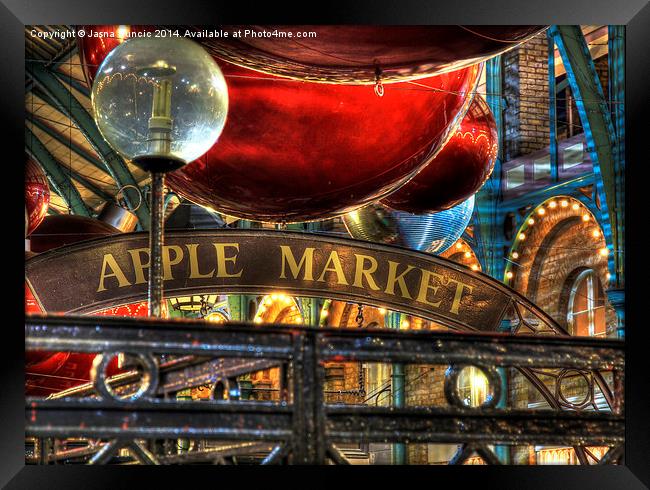 Apple Market Horizontal Framed Print by Jasna Buncic