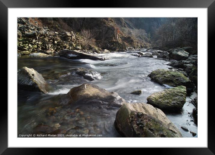 Afon Glaslyn Framed Mounted Print by Richard Phelan