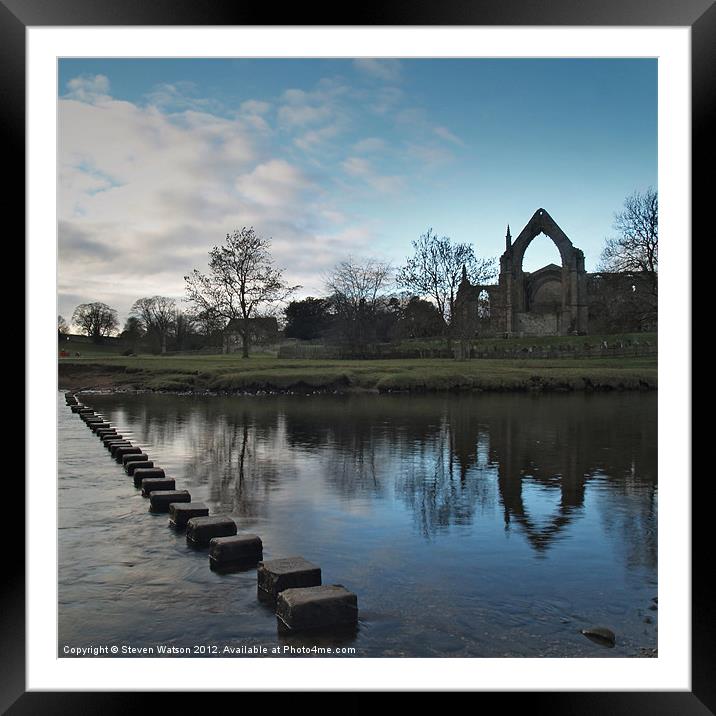 Bolton Priory Framed Mounted Print by Steven Watson