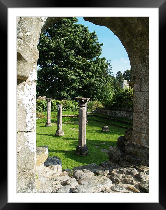 In a Monastery Garden Framed Mounted Print by Steven Watson