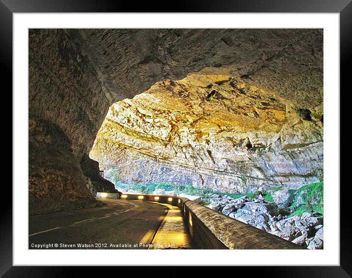 Grotte du Mas d'Azil 2 Framed Mounted Print by Steven Watson
