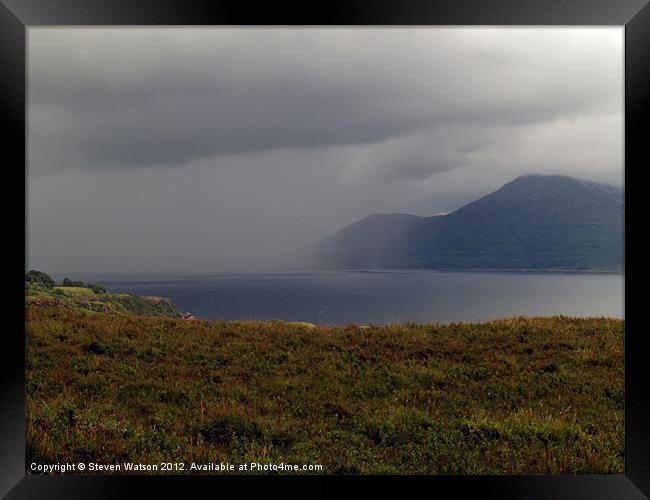 Squall Framed Print by Steven Watson