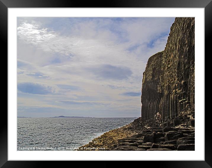 Path to the Cave Framed Mounted Print by Steven Watson