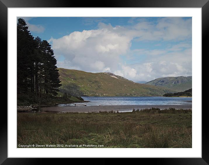 Loch Ba Framed Mounted Print by Steven Watson