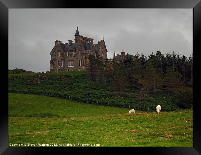 Glengorm Castle Framed Print by Steven Watson