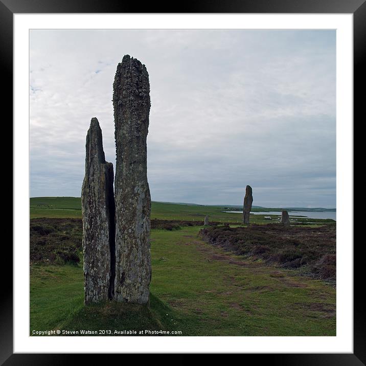 At Brodgar Framed Mounted Print by Steven Watson
