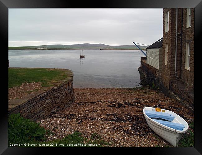 At Stromness Framed Print by Steven Watson