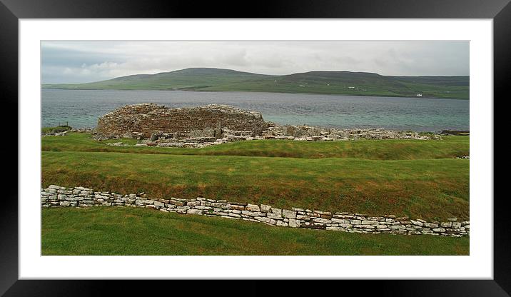 The Broch of Gurness Framed Mounted Print by Steven Watson