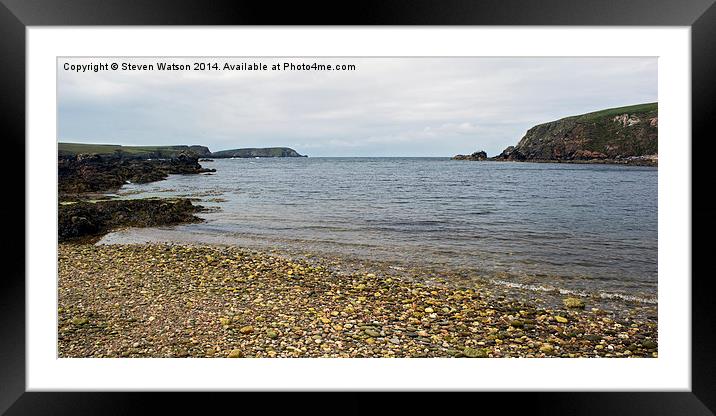 The Wick of Whallene Framed Mounted Print by Steven Watson