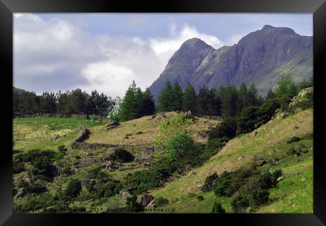 Langdale Framed Print by Steven Watson