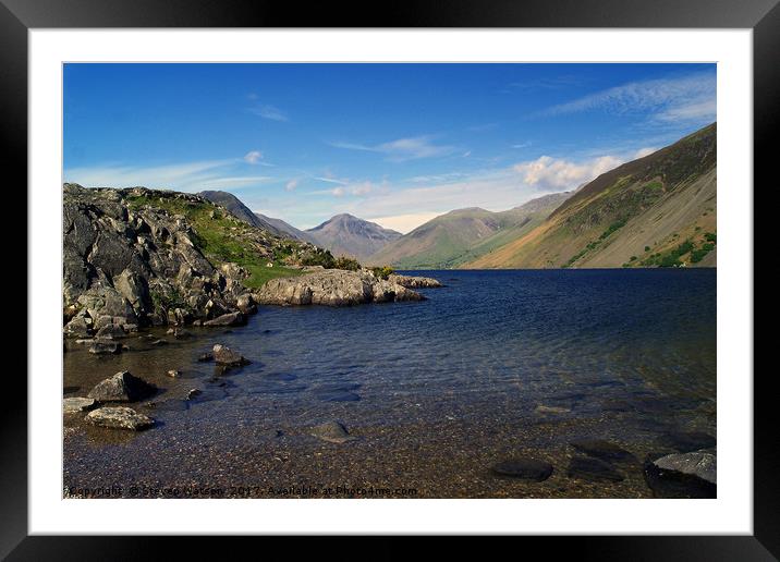 Wast Water Framed Mounted Print by Steven Watson