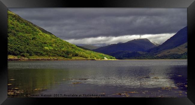 Loch Creran Framed Print by Steven Watson