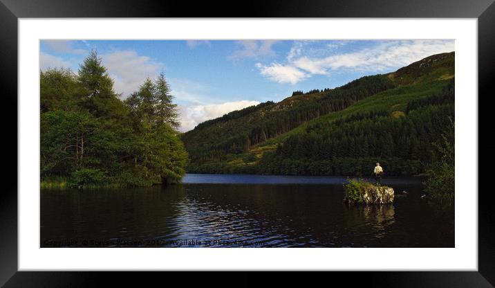 Avich Angler Framed Mounted Print by Steven Watson