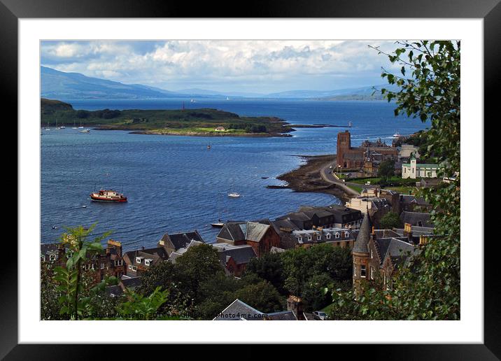 From MacCaig's Tower in Oban, Argyll.  Framed Mounted Print by Steven Watson