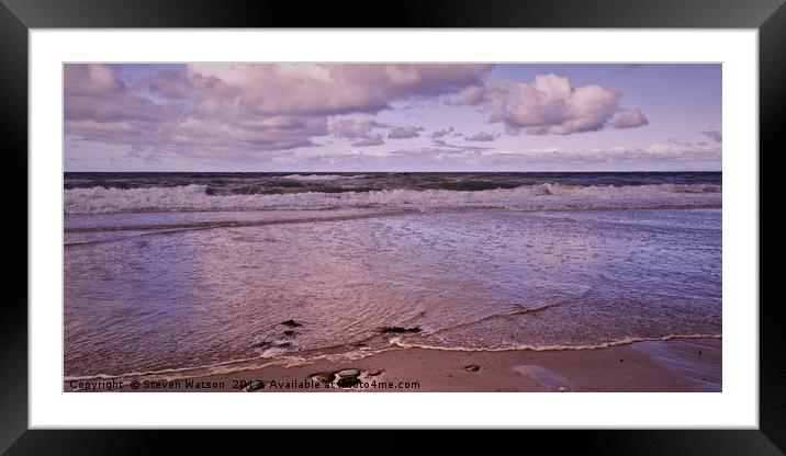 Irish Sea Framed Mounted Print by Steven Watson