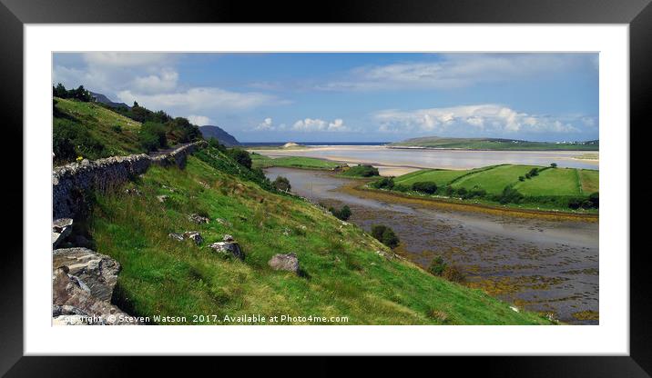 The Bracky River Estuary 2 Framed Mounted Print by Steven Watson