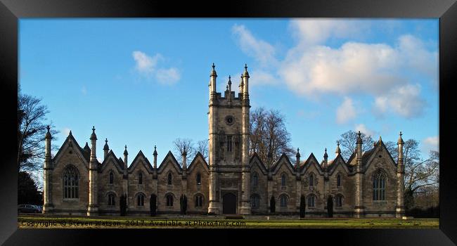 The Gascoigne Almshouses at Aberford  Framed Print by Steven Watson