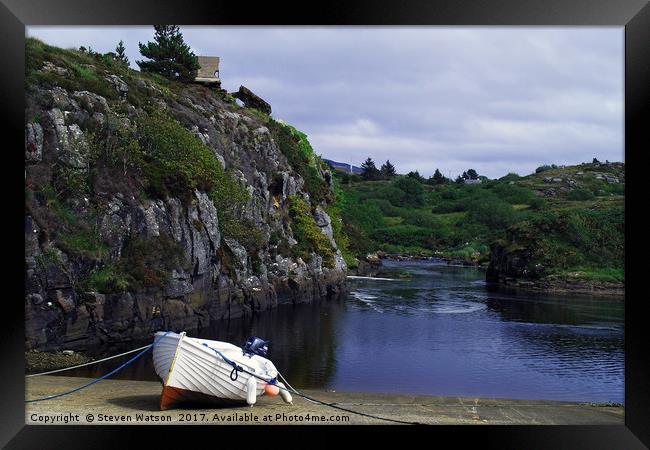 At Bunbeg Framed Print by Steven Watson