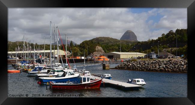 The Harbour at Lochinver Framed Print by Steven Watson