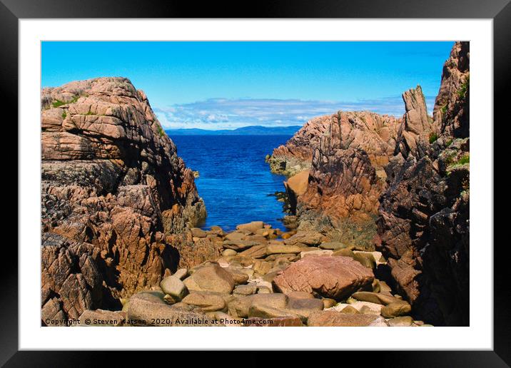 At Kintra Framed Mounted Print by Steven Watson