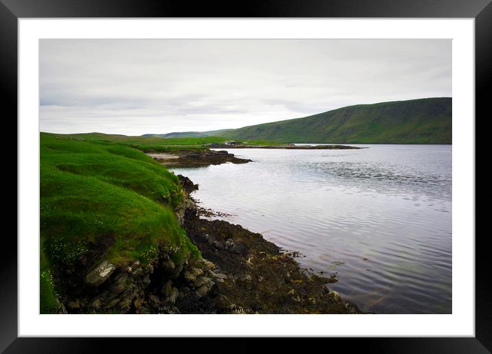 Clift Sound Framed Mounted Print by Steven Watson