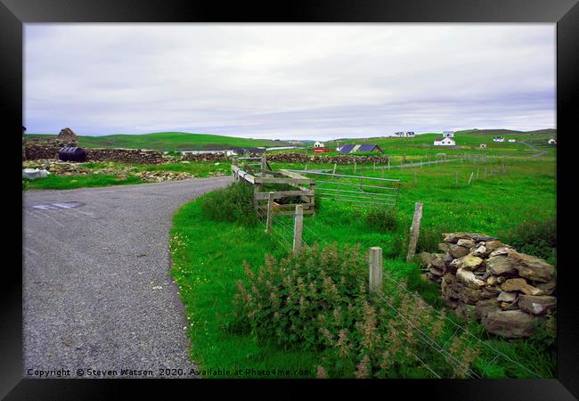 The End of the Road Framed Print by Steven Watson