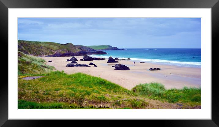 The Bay of Stoer 2 Framed Mounted Print by Steven Watson