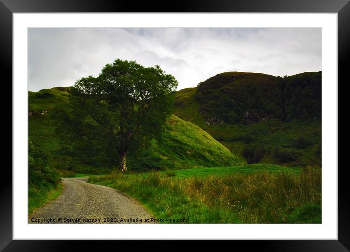 Glen Feochan Framed Mounted Print by Steven Watson