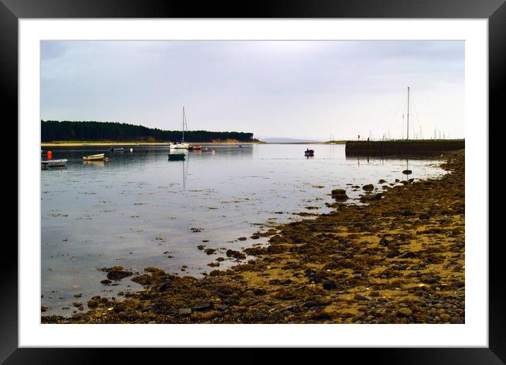 The Findhorn Estuary Framed Mounted Print by Steven Watson