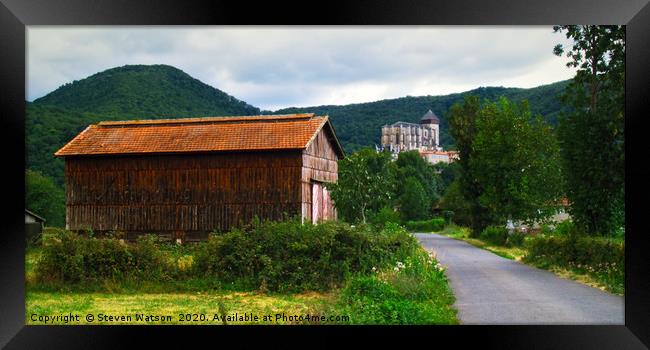 Saint-Bertrand de Comminges Framed Print by Steven Watson