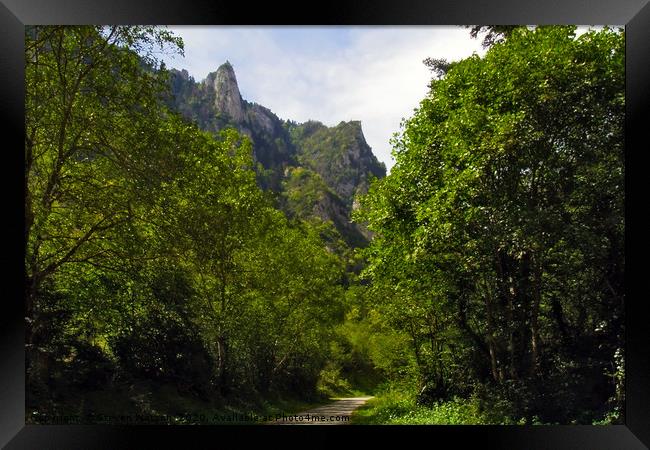 Gorges de la Frau Framed Print by Steven Watson