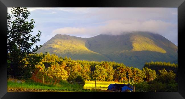 Ben Tallaidh Framed Print by Steven Watson